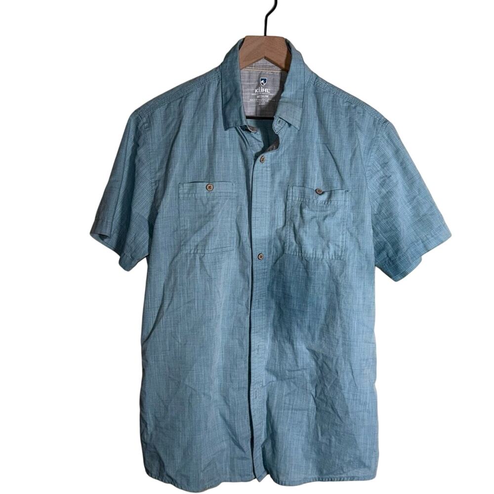 KÜHL outdoor active wear Striped button down short sleeve shirt M
